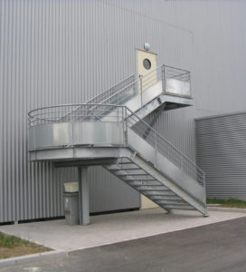 Serrurerie industrielle Escalier industriel en Alsace Lorraine Batiment service